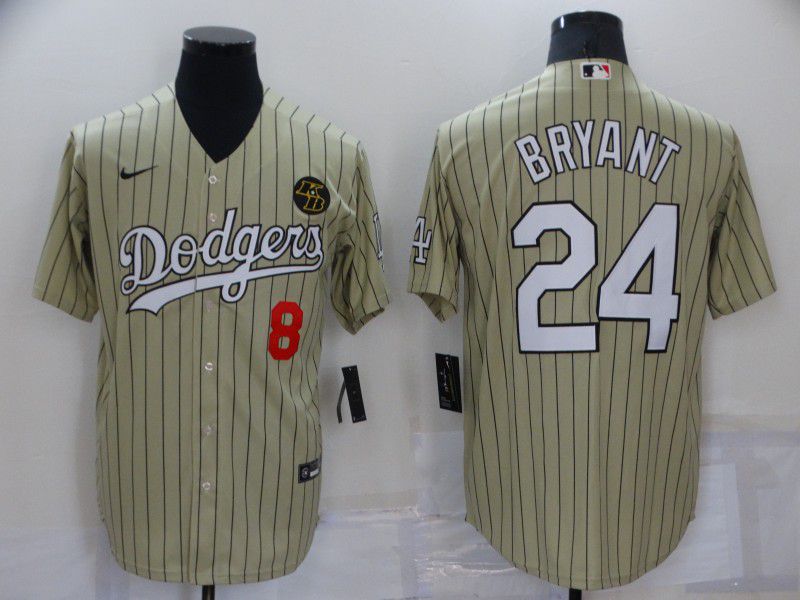 Men Los Angeles Dodgers #24 Bryant green Stripe Game Nike 2022 MLB Jersey->los angeles dodgers->MLB Jersey